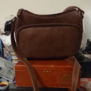 Brown Leather Shoulder Bag